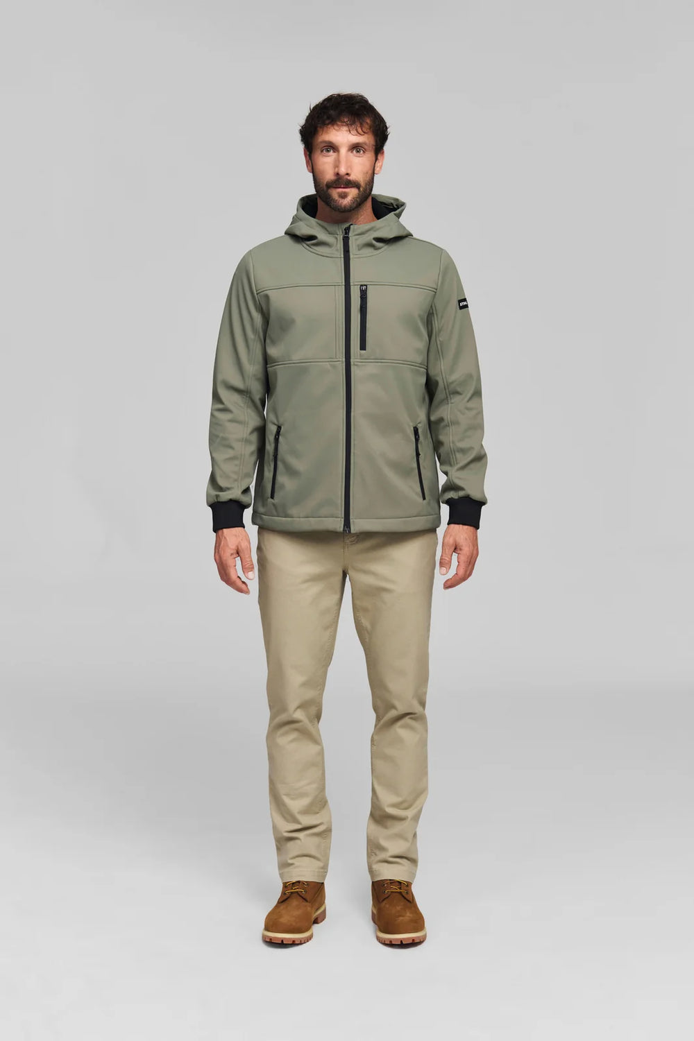Chaqueta softshell STIHL Casual gris verde hombre