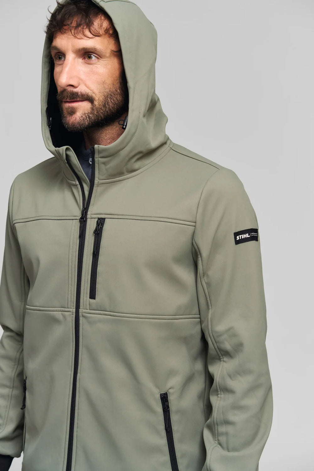 Chaqueta softshell STIHL Casual gris verde hombre — imagen 5 de 5