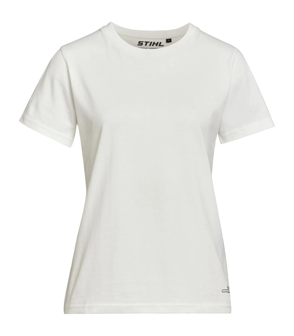 Camiseta STIHL Sustainable Icon blanca mujer