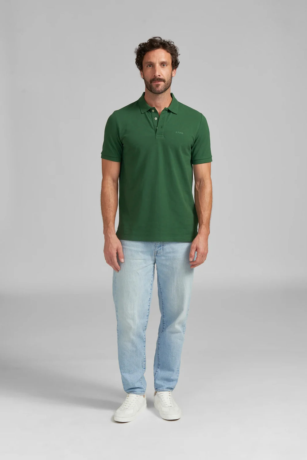 Polo STIHL Basic verde hombre — imagen 3 de 6