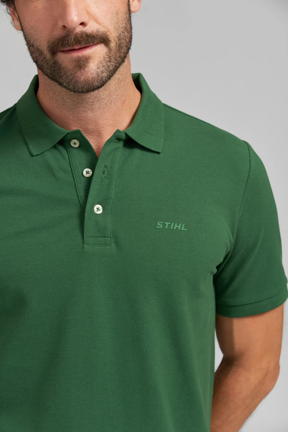 Polo STIHL Basic verde hombre — imagen 5 de 6