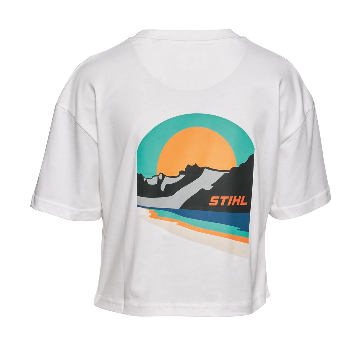 Camiseta STIHL Sunset blanca mujer