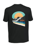 Camiseta STIHL Sunset negra hombre