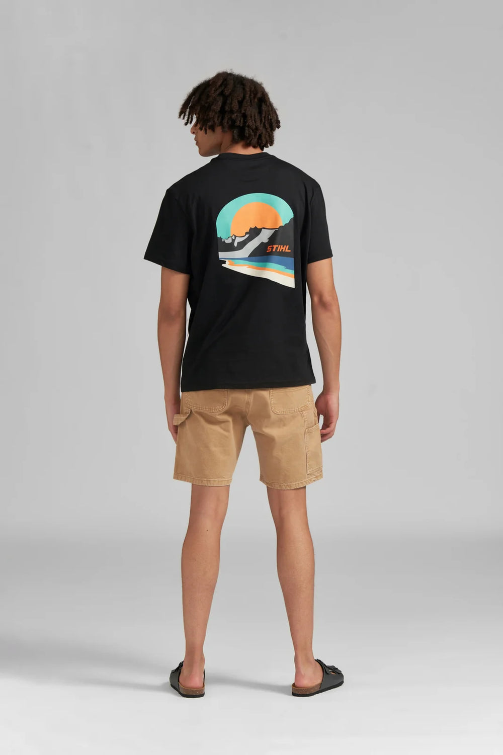 Camiseta STIHL Sunset negra hombre — imagen 3 de 4