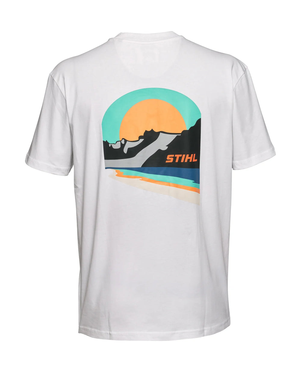 Camiseta STIHL Sunset blanca hombre