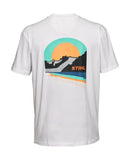 Camiseta STIHL Sunset blanca hombre