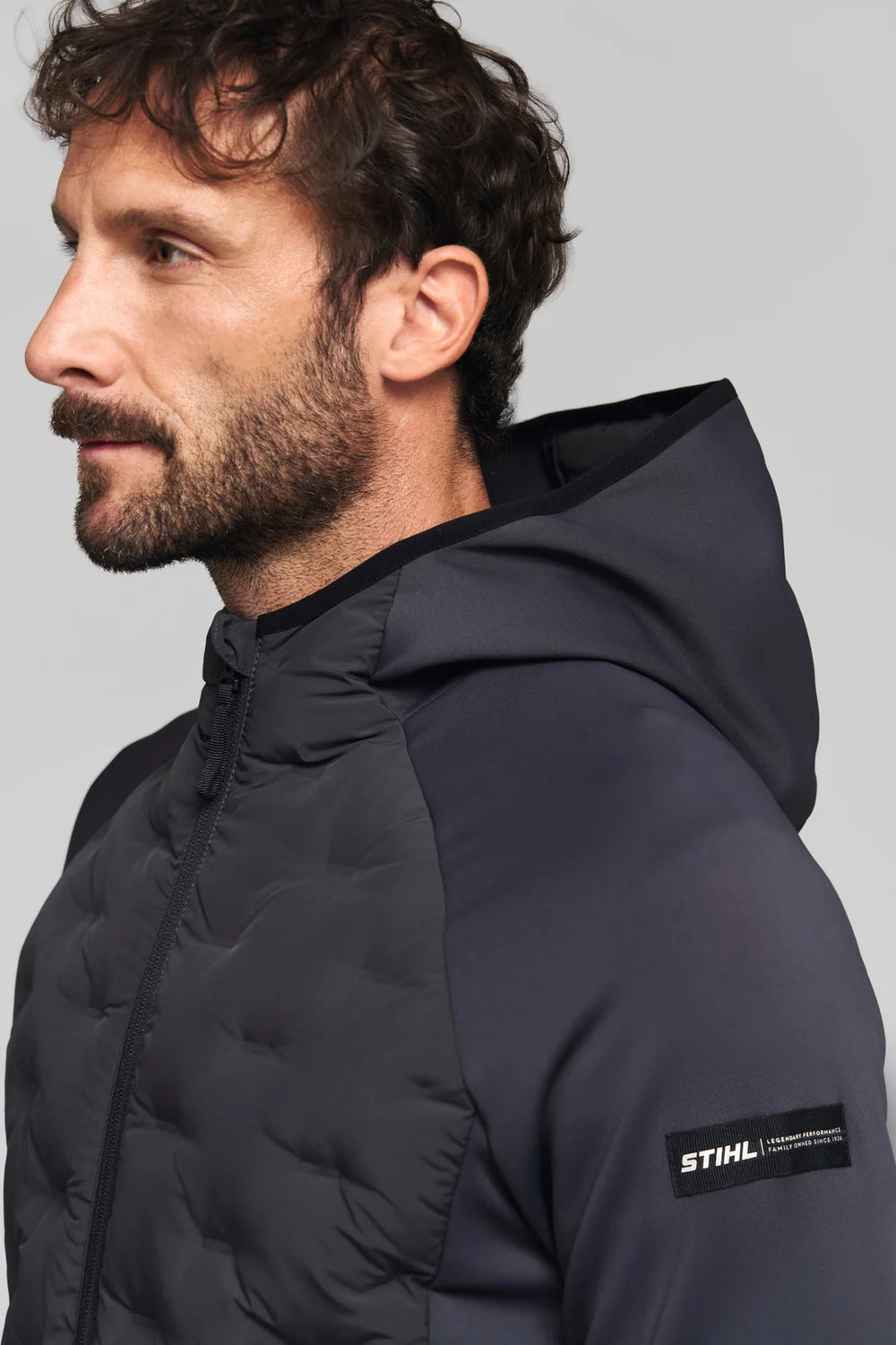 Chaqueta híbrida STIHL Hybrid Hood gris hombre — imagen 5 de 6