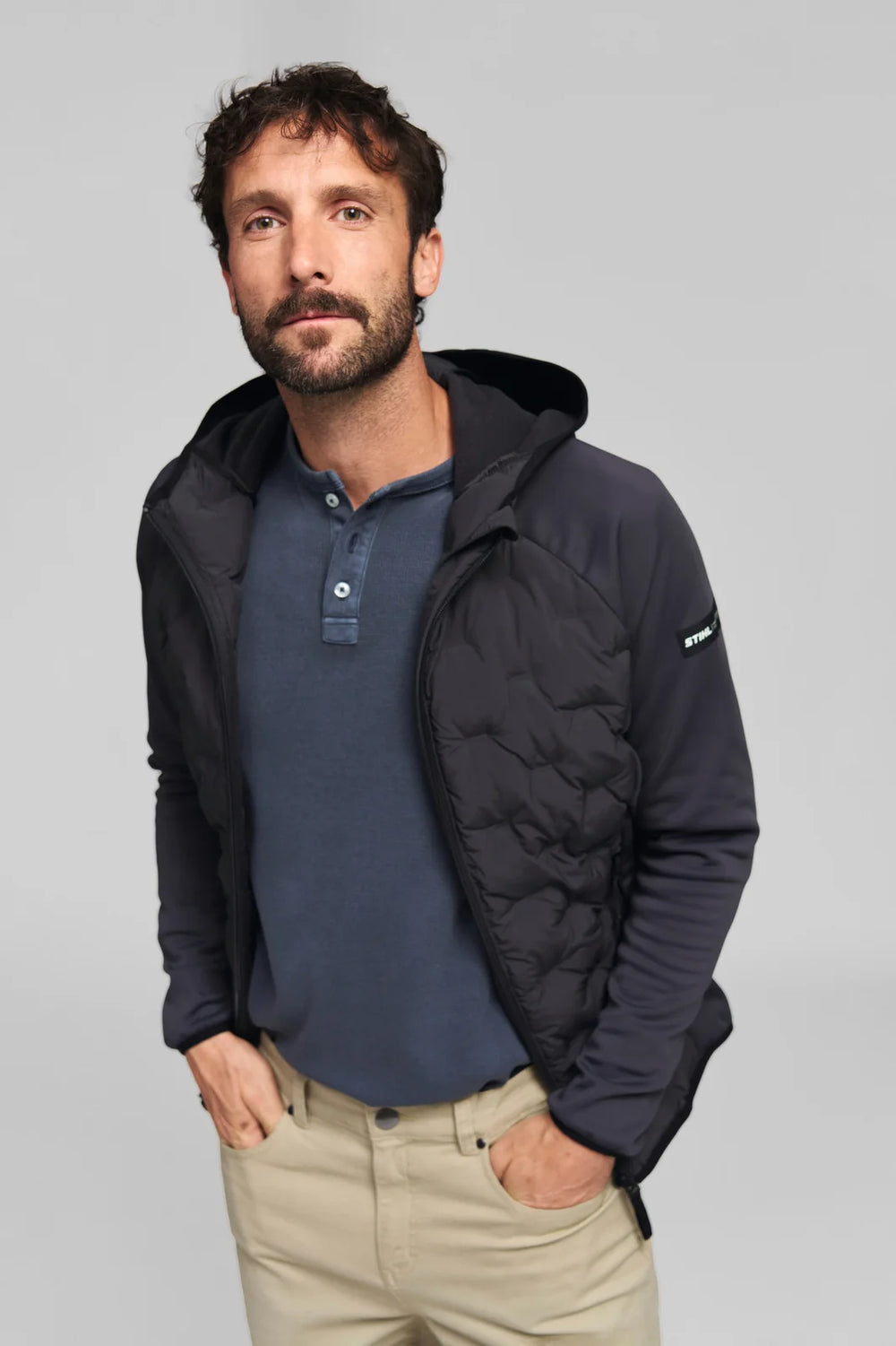Chaqueta híbrida STIHL Hybrid Hood gris hombre — imagen 6 de 6