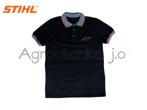 Camiseta tipo polo negra