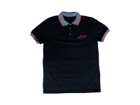 Camiseta tipo polo negra