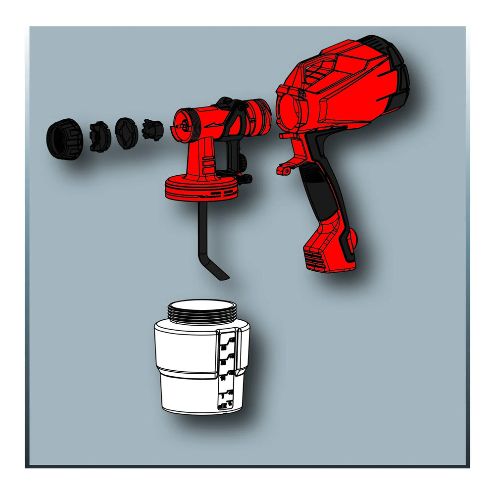Pistola de pintar eléctrica Einhell TC-SY 500 S 500 W, imagen 6