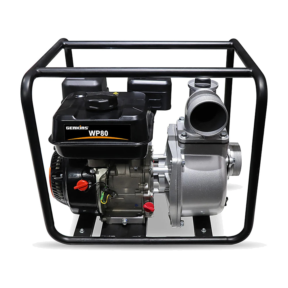Motobomba a gasolina WP80 7 HP, 3" × 3", caudal, altura 26 m Genkins – vista 2
